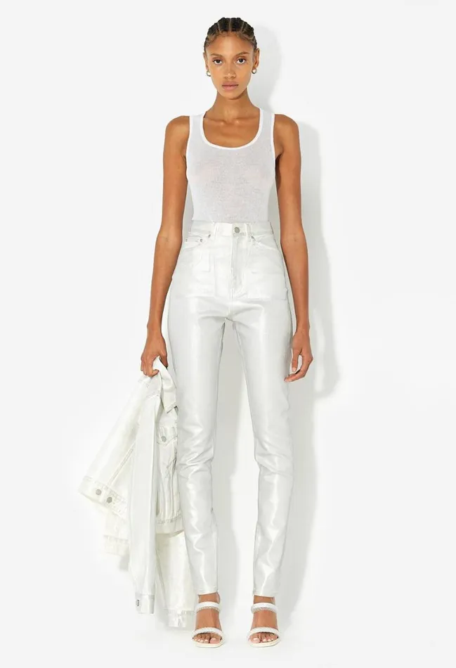 John Elliott Tops Gauze Rib Tank White 8211 Women John Elliott Tops Gauze Rib Tank White 8211 Women