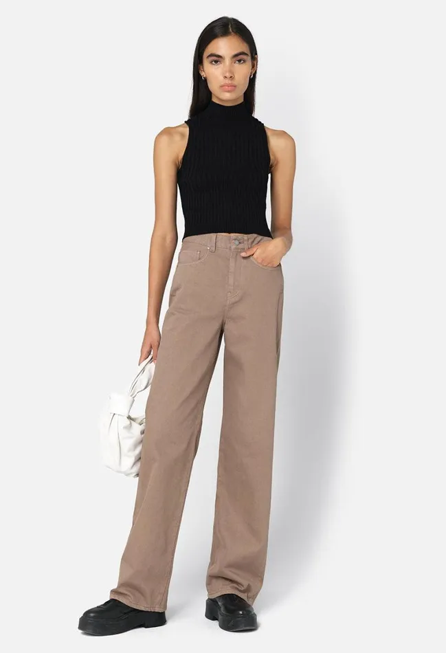 John Elliott Tops Piper Silk Rib Mock Neck Top Black 8211 Women John Elliott Tops Piper Silk Rib Mock Neck Top Black 8211 Women