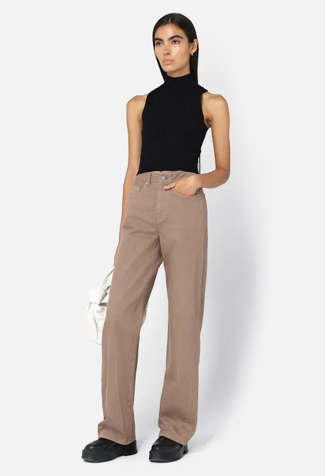 John Elliott Tops Piper Silk Rib Mock Neck Top Black 8211 Women John Elliott Tops Piper Silk Rib Mock Neck Top Black 8211 Women