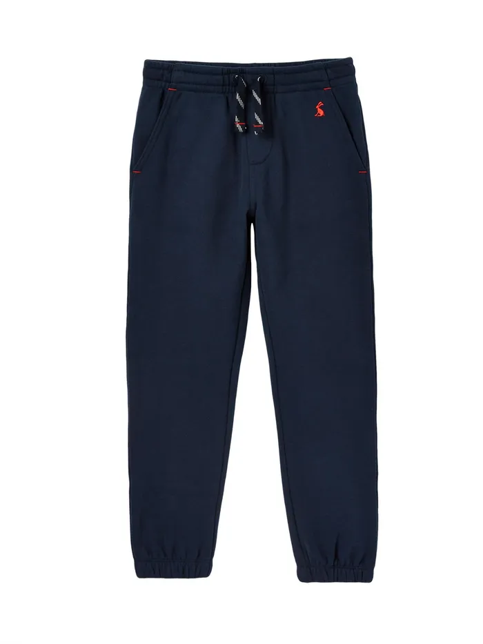 Joules Ackworth 8211 Navy Blue Elasticated Cuff Joggers Boys Trousers
