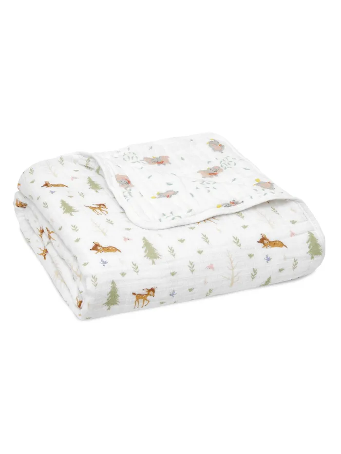 Joules Aden Anais Essentials Cotton Muslin Blanket Disney FriendsBambi Forest GirlsBoys Nightwear