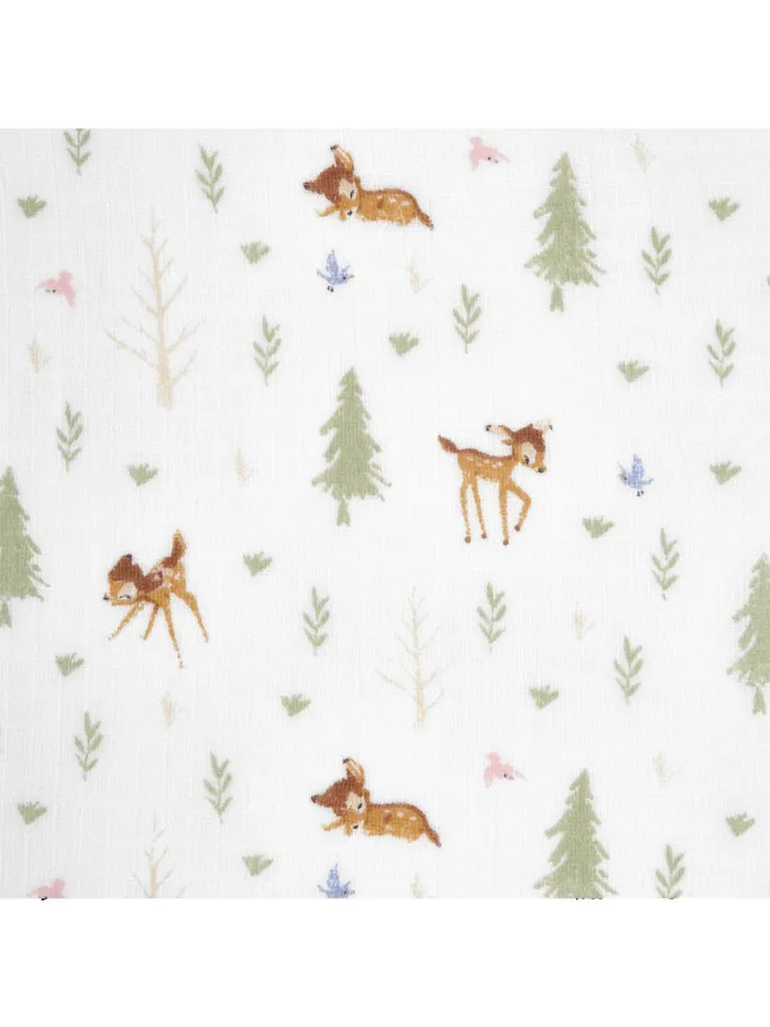 Joules Aden Anais Essentials Cotton Muslin Blanket Disney FriendsBambi Forest GirlsBoys Nightwear