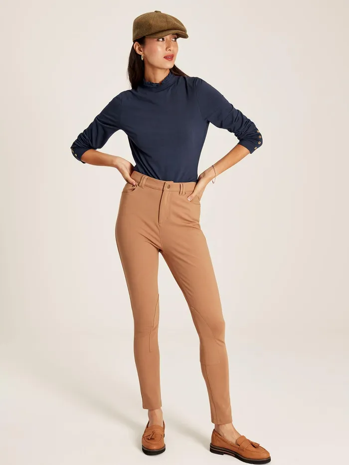 Joules Amy 8211 Navy Roll Neck Top Women Tops