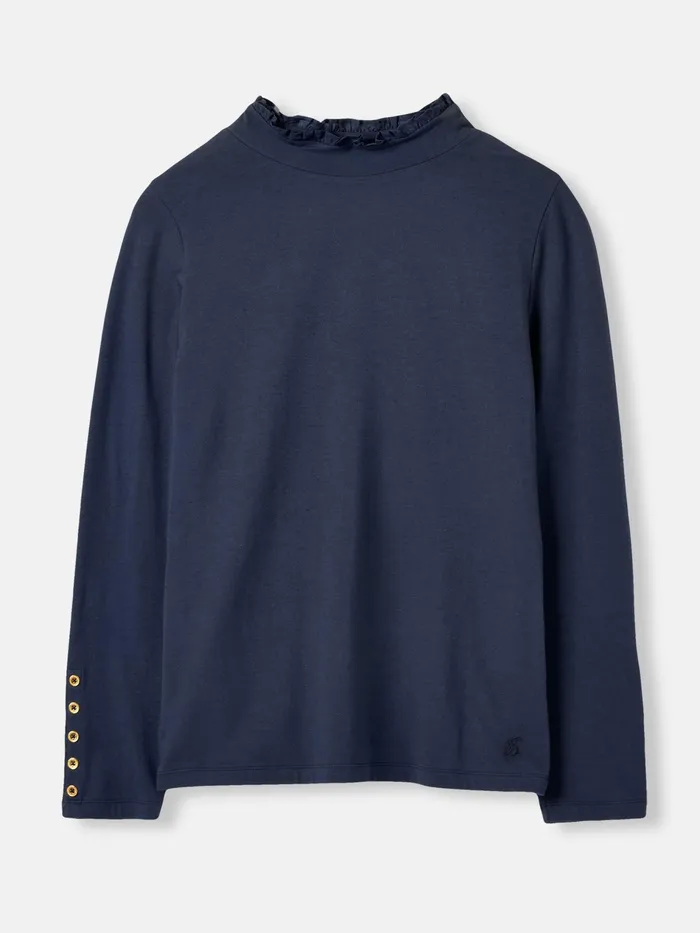 Joules Amy 8211 Navy Roll Neck Top Women Tops