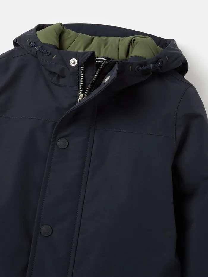 Joules Autumn Layworth 8211 Navy Blue Waterproof Coat Boys Coats and Jackets