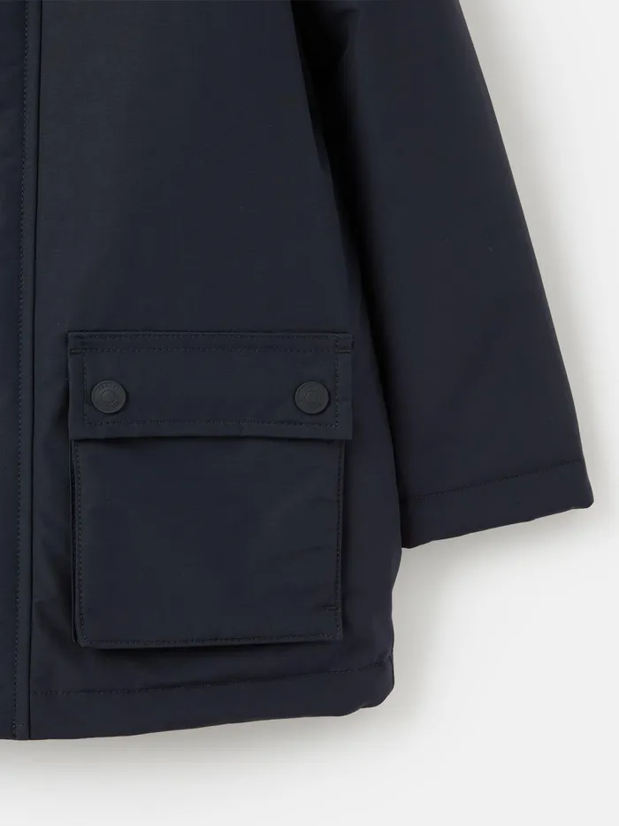 Joules Autumn Layworth 8211 Navy Blue Waterproof Coat Boys Coats and Jackets