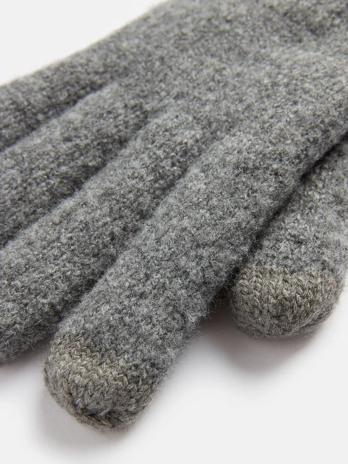 Joules Bamburgh 8211 Grey Gloves Men Hats Gloves and Scarves