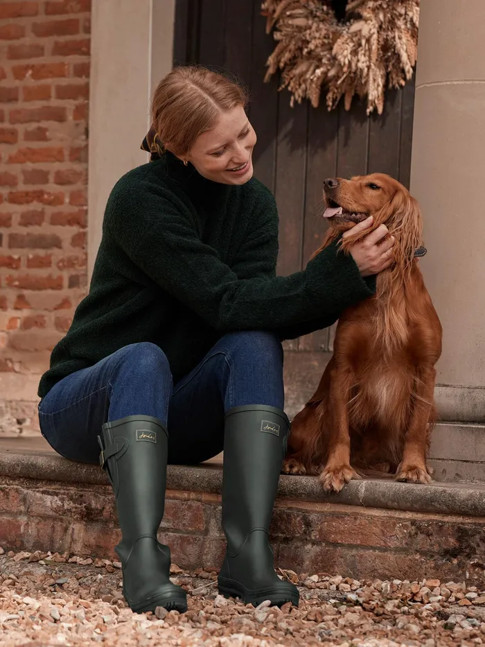 Joules Bea 8211 Dark Green Boucl Knit Jumper Women Knitwear