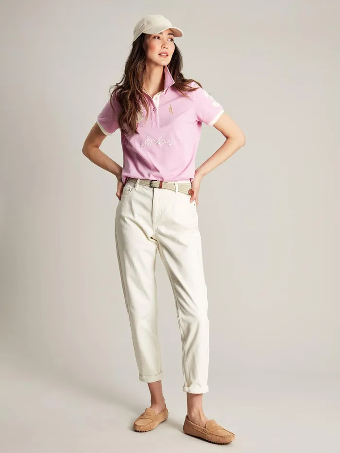 Joules Beaufort 8211 Pink Polo Shirt Women Tops
