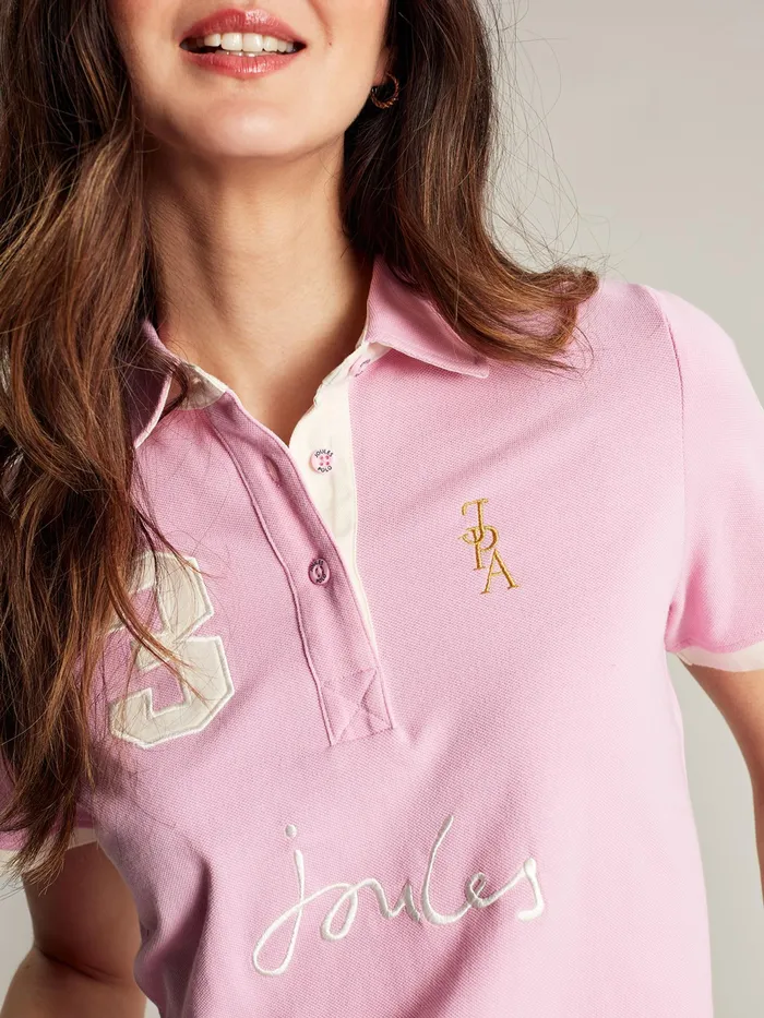 Joules Beaufort 8211 Pink Polo Shirt Women Tops