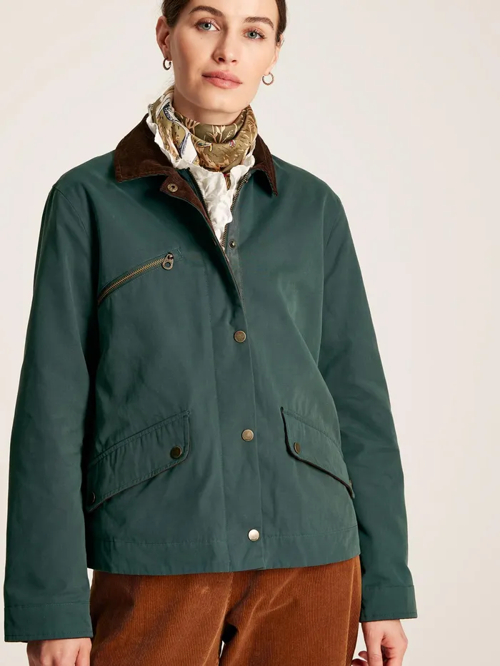 Joules Belfield 8211 Teal Blue Shower Resistant Dry Wax Jacket Women Coats and Jackets Joules Belfield 8211 Teal Blue Shower Resistant Dry Wax Jacket Women Coats and Jackets