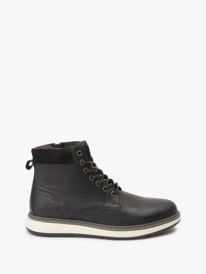 Joules Black Leather Boots Men Boots Joules Black Leather Boots Men Boots
