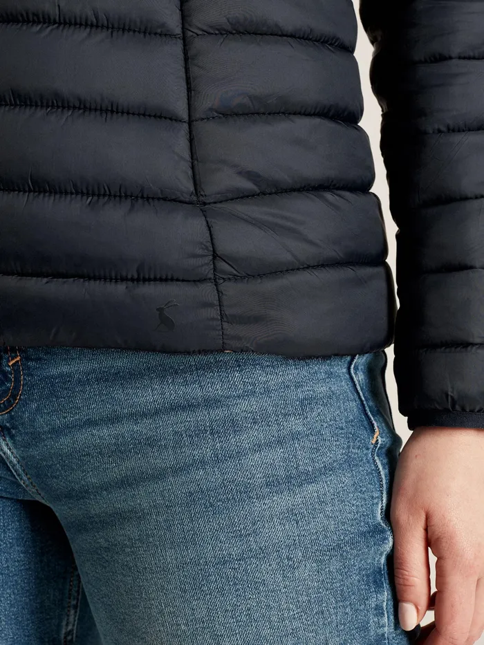 Joules Bramley 8211 Navy Showerproof Packable Padded Jacket Women Raincoats