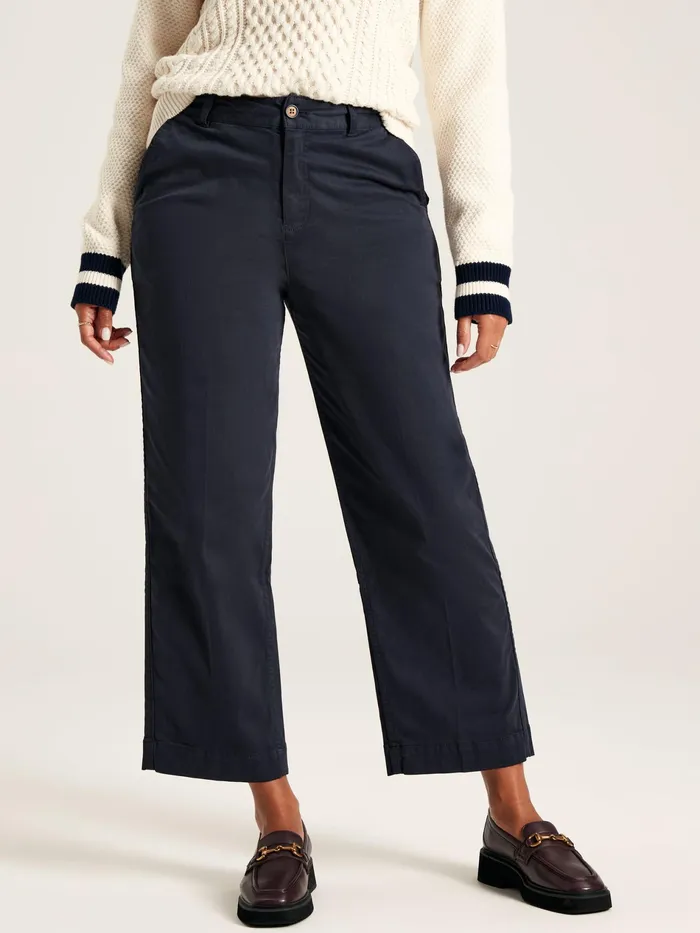 Joules Cedar 8211 Navy Straight Leg Chinos Women Trousers and Leggings