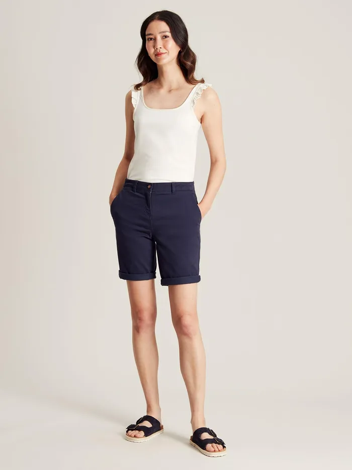 Joules Claire 8211 White Frill Vest Women Tops