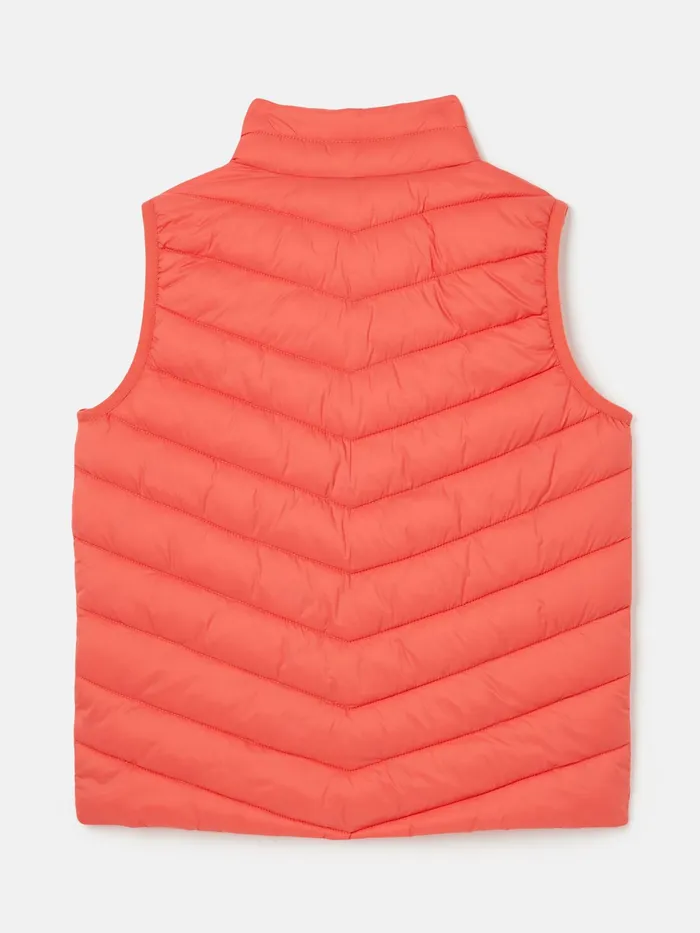 Joules Croft 8211 Pink Showerproof Gilet Girls Coats and Jackets