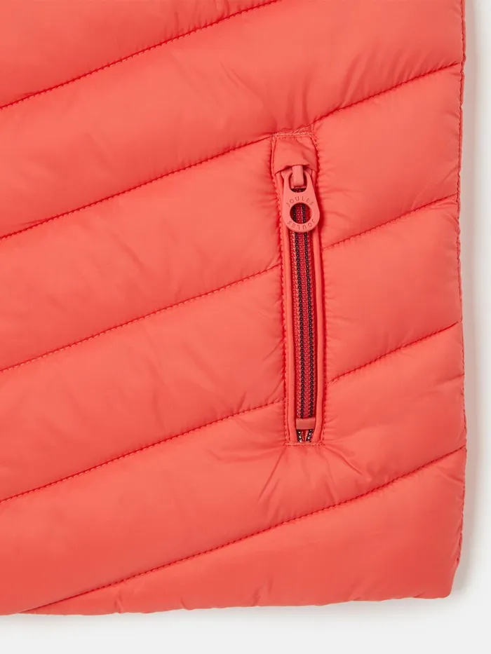 Joules Croft 8211 Pink Showerproof Gilet Girls Coats and Jackets