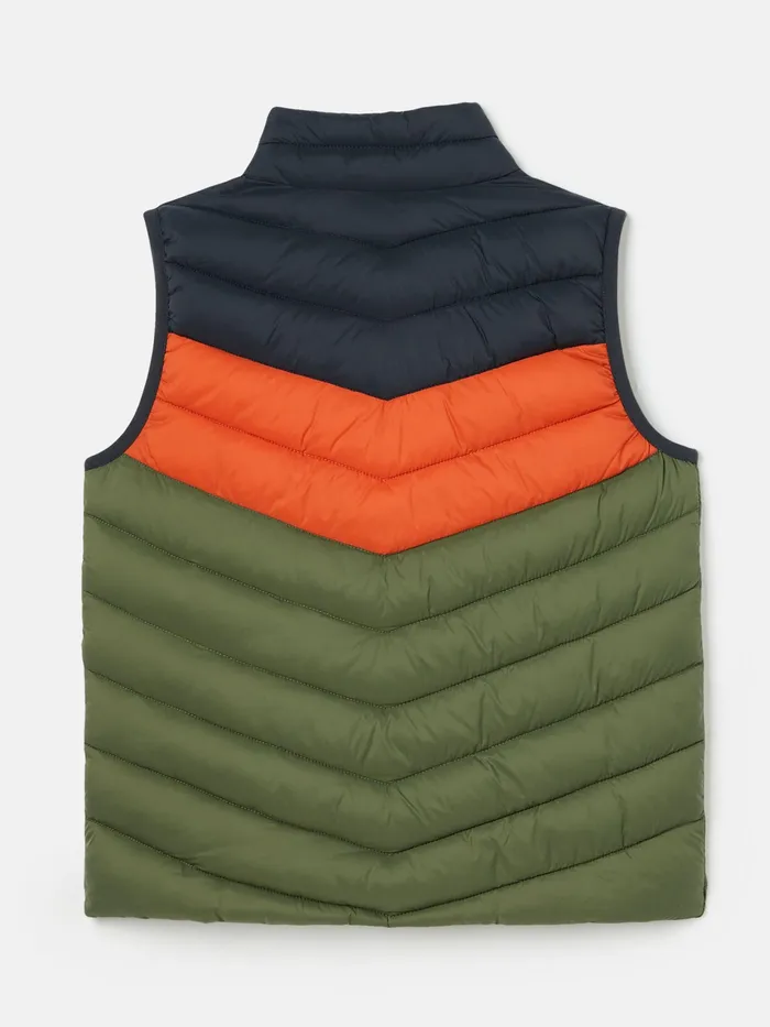 Joules Crofton 8211 NavyKhaki Showerproof Gilet Boys Gilets
