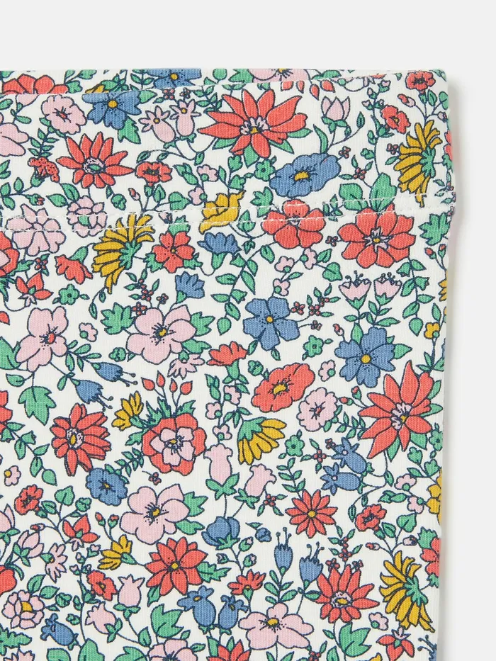Joules Deedee 8211 White Printed Jersey Leggings Girls Trousers and Leggings