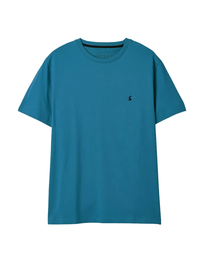Joules Denton 8211 Blue Plain Jersey TShirt Men Tops and Tshirts