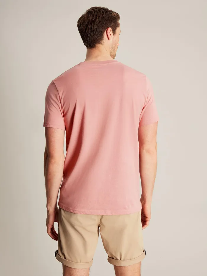 Joules Denton 8211 Pink Jersey TShirt Men Tops and Tshirts