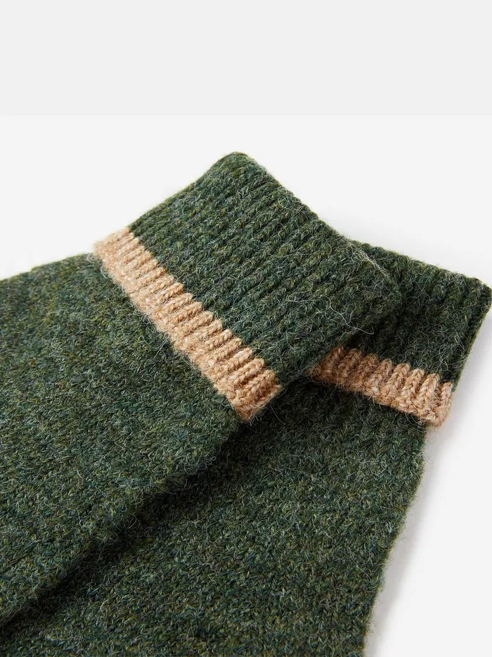 Joules Eloise 8211 Green Knitted Gloves Women Gloves