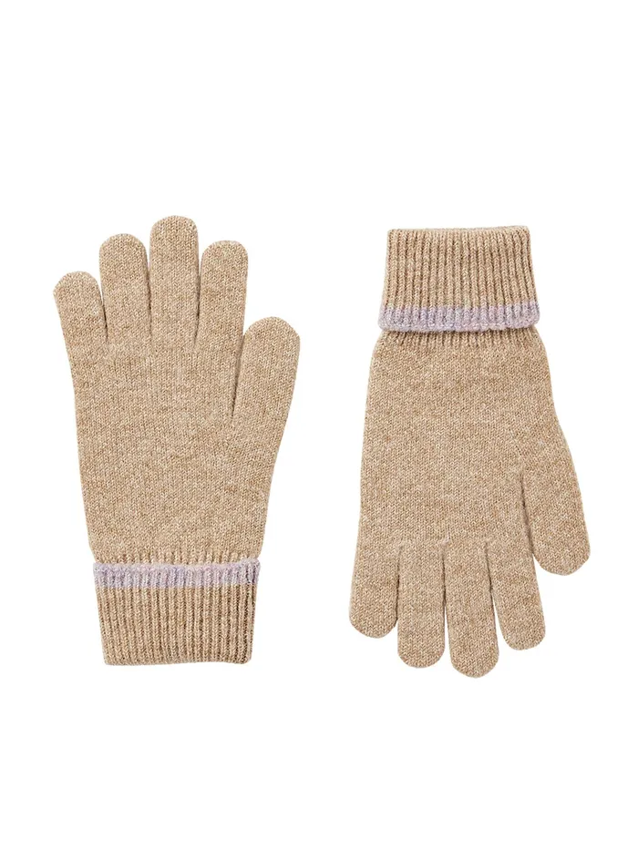 Joules Eloise 8211 Oat Knitted Gloves Women Gloves