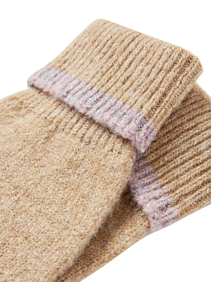 Joules Eloise 8211 Oat Knitted Gloves Women Gloves