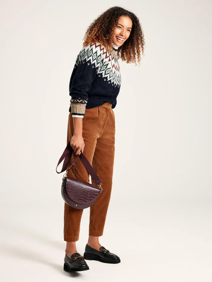 Joules Etta 8211 Navy Fair Isle Jumper Women Knitwear