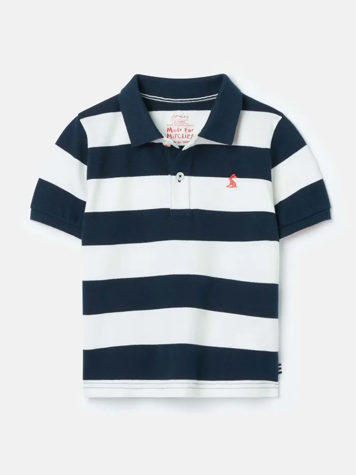 Joules Filbert 8211 NavyWhite Polo Shirt Boys Polo Shirts