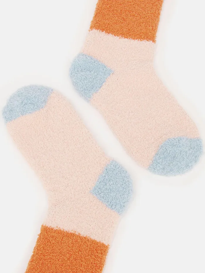 Joules Fluffy 8211 Pink Socks Women Socks and Tights