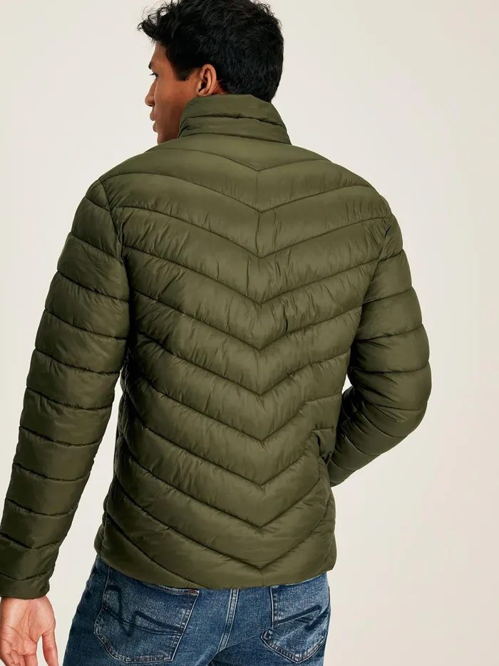 Joules Garrett 8211 Green Shower Resistant Padded Jacket Men Coats and Jackets