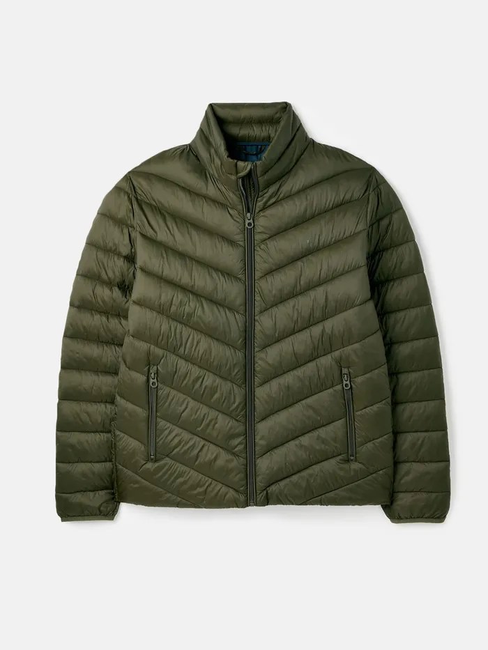 Joules Garrett 8211 Green Shower Resistant Padded Jacket Men Coats and Jackets