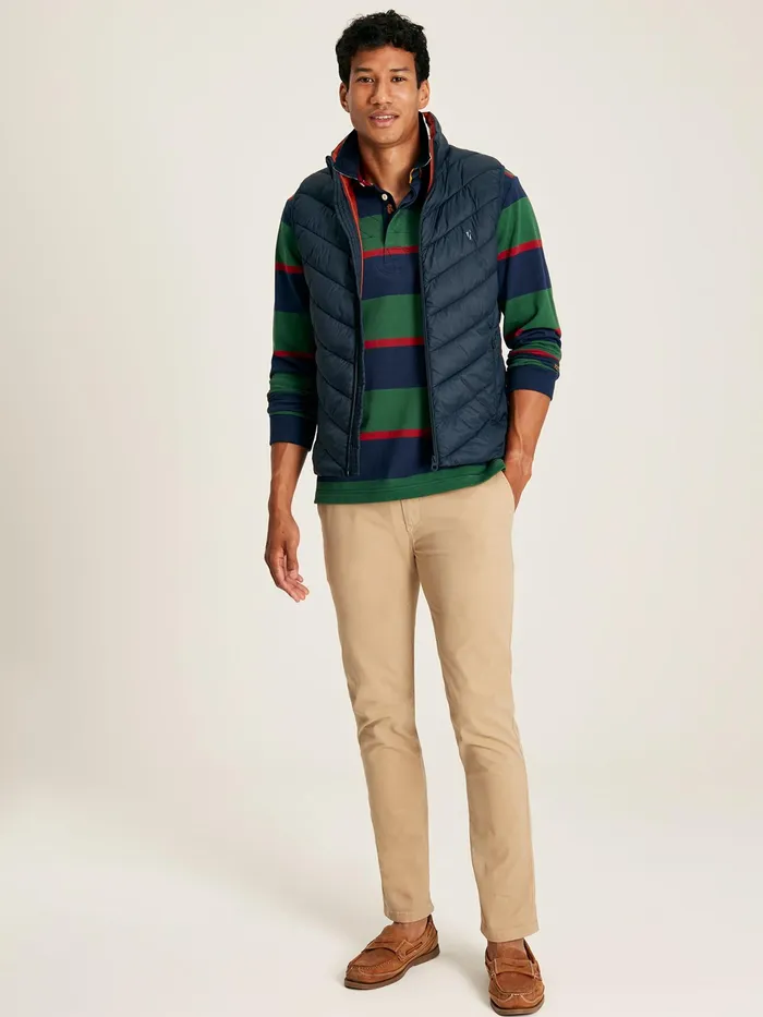 Joules Garrett 8211 Navy Padded Shower Resistant Gilet Men Coats and Jackets