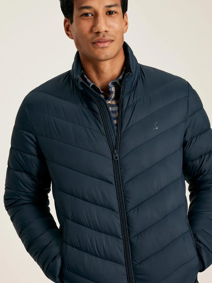 Joules Garrett 8211 Navy Shower Resistant Padded Jacket Men Coats and Jackets
