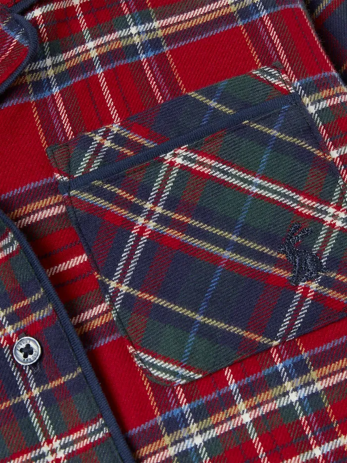 Joules Goodnight 8211 Red Check Christmas Pyjamas Girls Nightwear