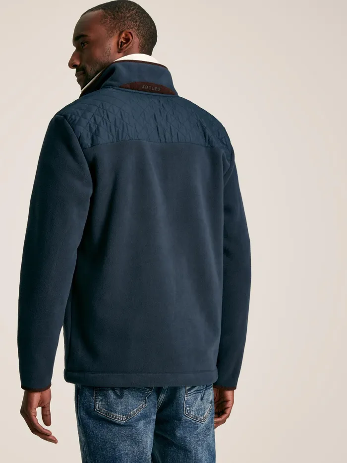 Joules Greenfield 8211 Navy Zip Through Fleece Men Sweatshirts and Hoodies