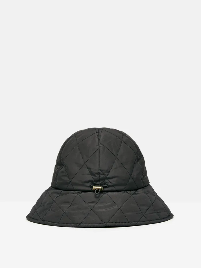Joules Harriet 8211 Black Quilted Hat Women Hats