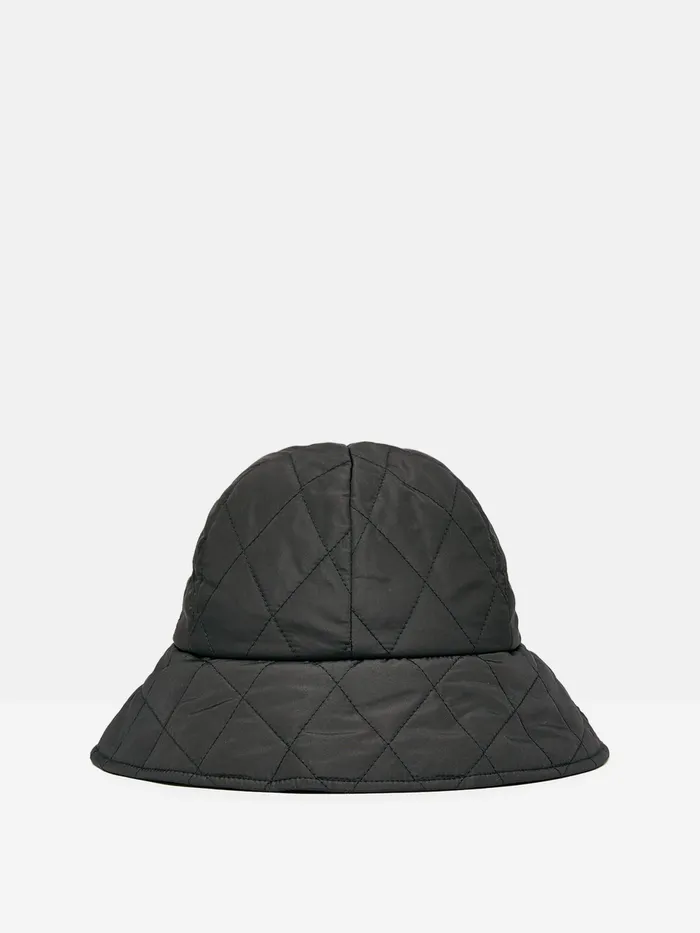 Joules Harriet 8211 Black Quilted Hat Women Hats