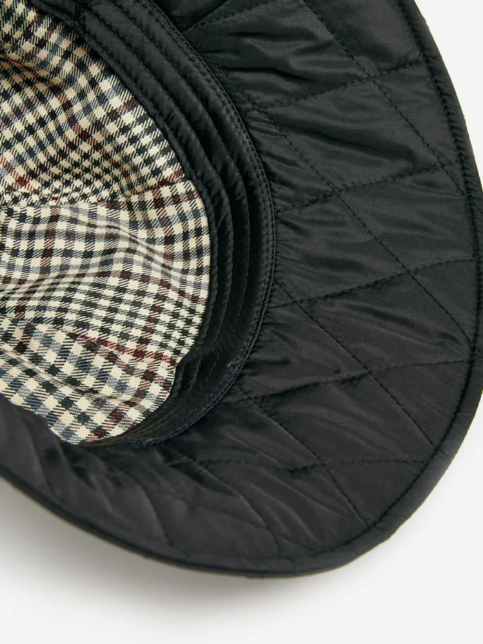 Joules Harriet 8211 Black Quilted Hat Women Hats