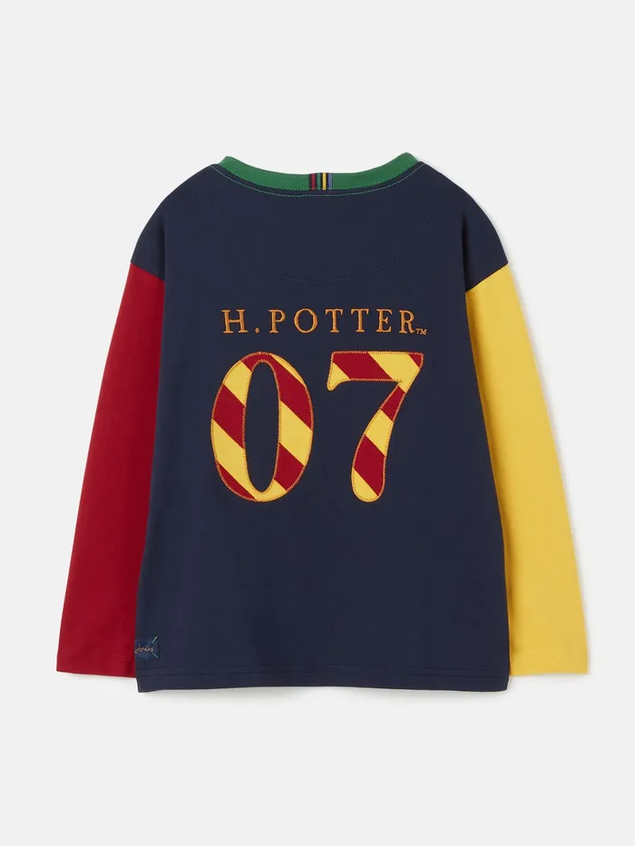 Joules Harry Potter 8211 Navy Long Sleeve Jersey Top Boys Tops and Tshirts