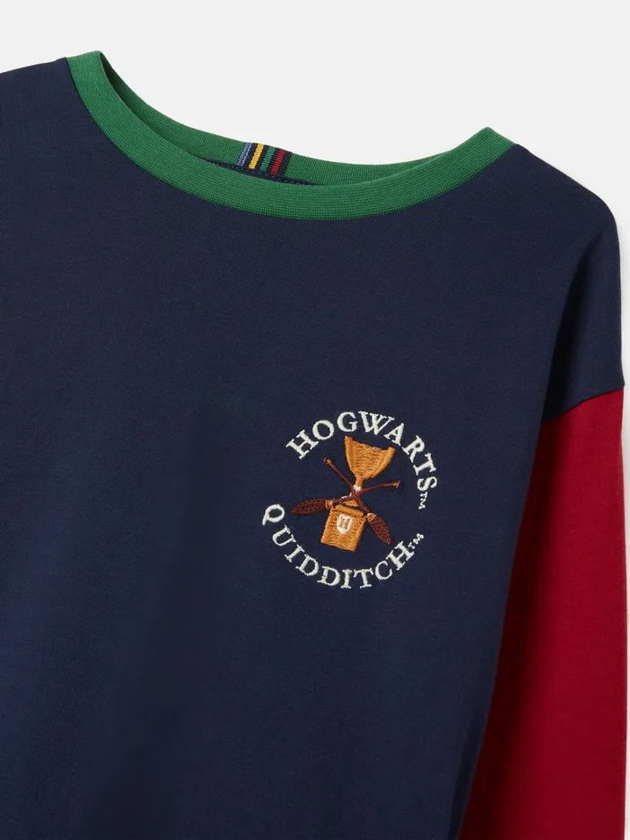 Joules Harry Potter 8211 Navy Long Sleeve Jersey Top Boys Tops and Tshirts