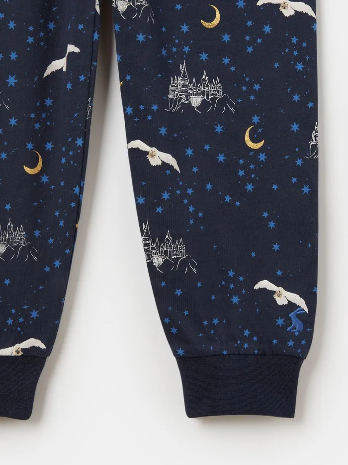 Joules Hogwarts Castle 8211 Navy Harry Potter Pyjama Set Girls Nightwear