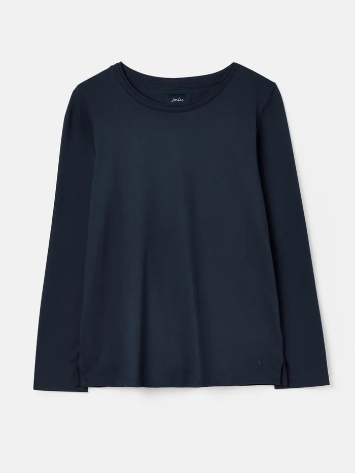 Joules Holly 8211 Blue Crew Long Sleeve Top Women Tops