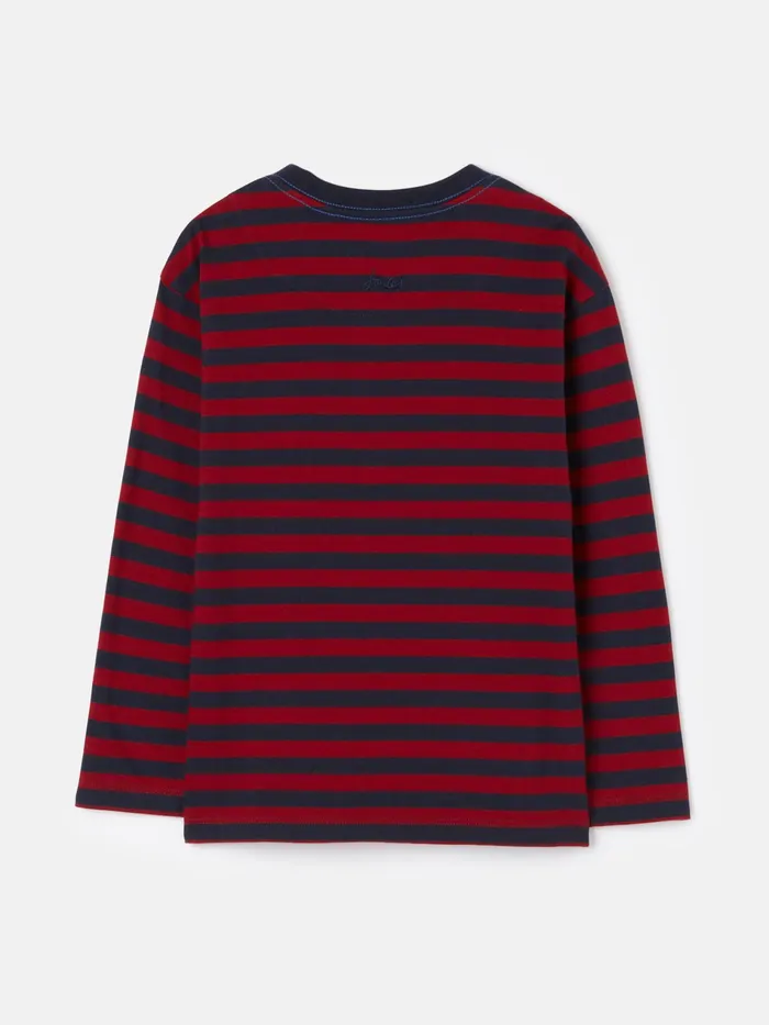 Joules Jack 8211 Red Long Sleeve Artwork TShirt Boys Tops and Tshirts