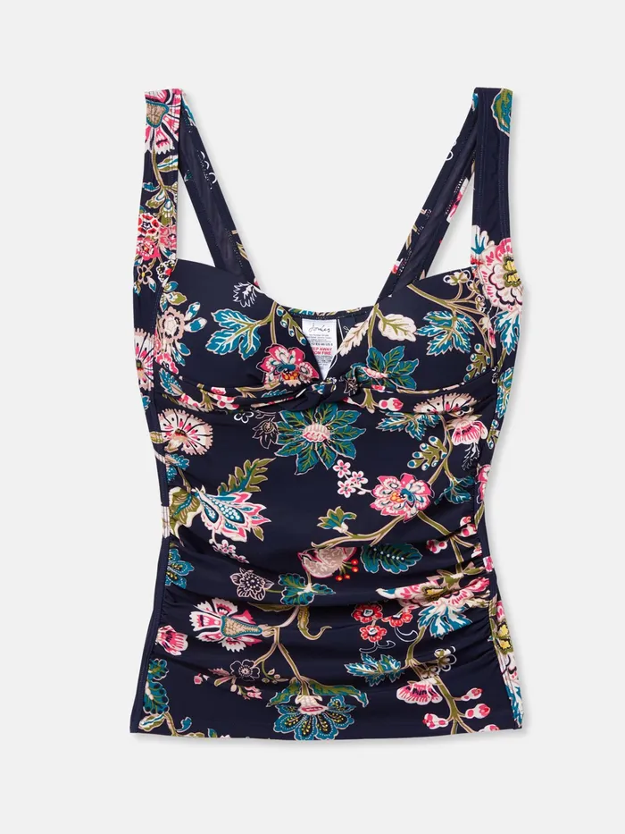 Joules Jasmine 8211 Navy Floral Tankini Top Women Swimwear and Beachwear