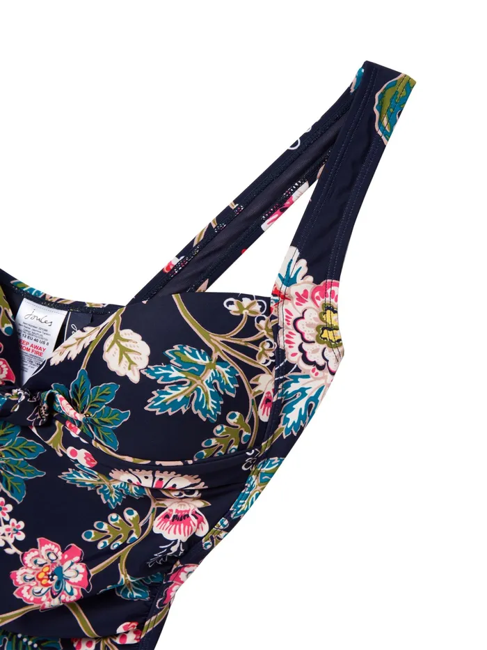 Joules Jasmine 8211 Navy Floral Tankini Top Women Swimwear and Beachwear