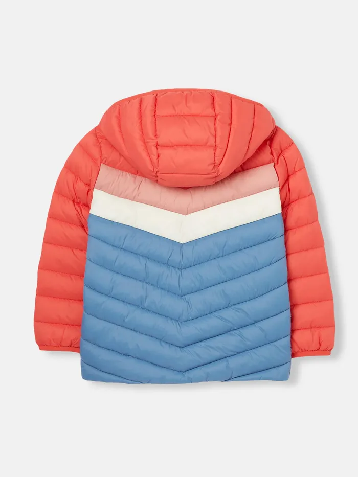 Joules Kinnaird 8211 PinkBlue Showerproof Coat Girls Coats and Jackets