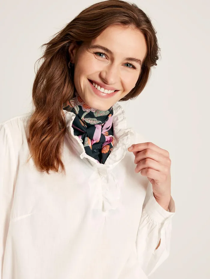 Joules Middleton 8211 Grey Printed Scarf Women Scarves