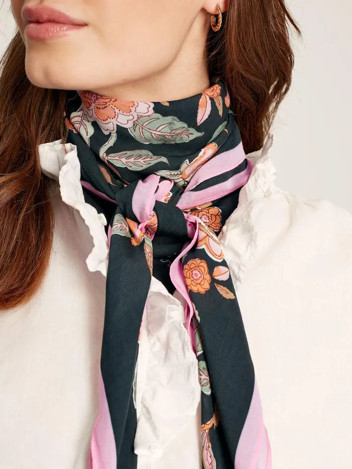 Joules Middleton 8211 Grey Printed Scarf Women Scarves